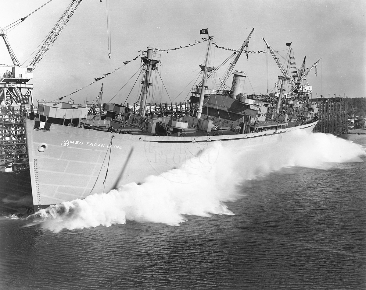 1945 - Liberty ship SS James Eagan Layne sunk in Whitsand Bay