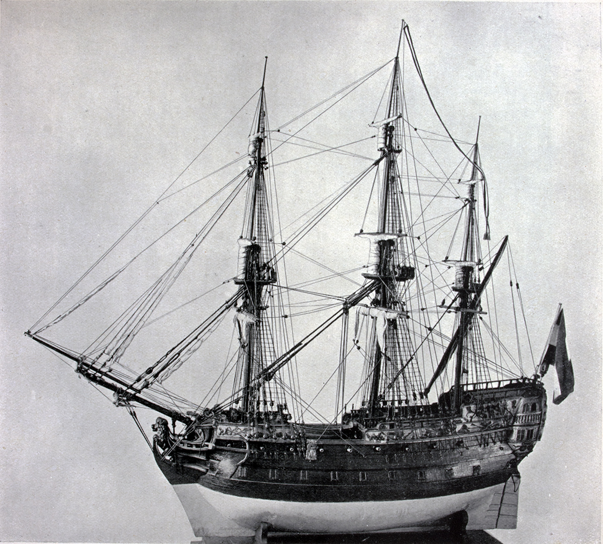 Dutch East Indiaman from the middle of the 18th Century